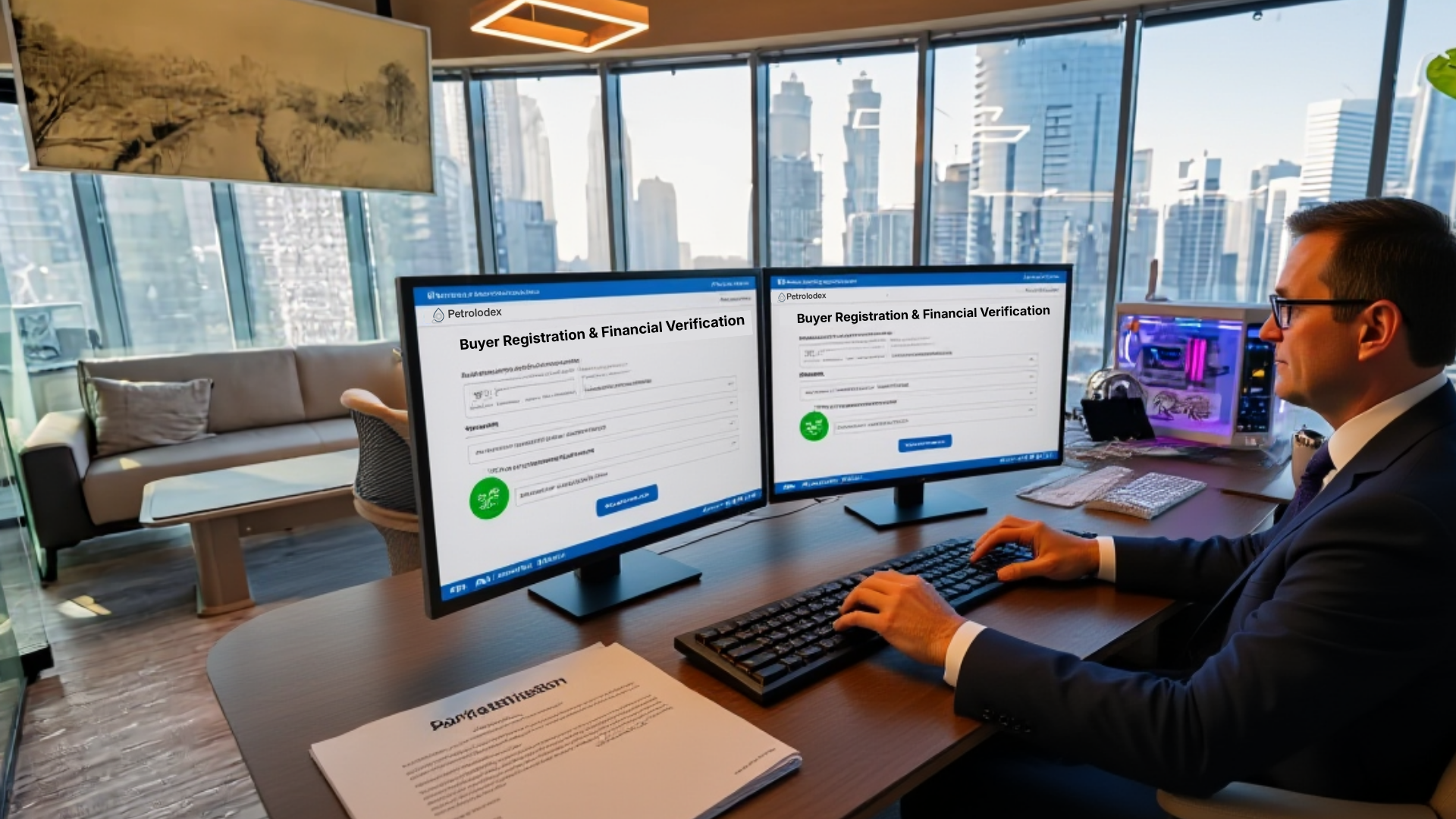 Buyer Registration and Financial Image